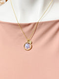 Gold Forget Me Not Charm Necklace, N5771G