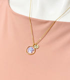 Gold Forget Me Not Charm Necklace, N6600G