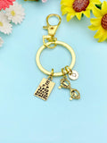 Optometrist Keychain, Vision Care Ophthalmologist Gifts, Eye Chart, Eyeglasses, Personalized Gift, N4603K