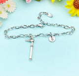Silver Otoscope Charm Bracelet, Audiology Medical Device Charm, Doctor Personalized Gift, N773BC