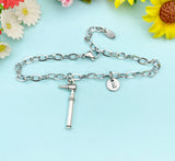Silver Otoscope Charm Bracelet, Audiology Medical Device Charm, Doctor Personalized Gift, N773BC