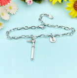 Silver Otoscope Charm Bracelet, Audiology Medical Device Charm, Doctor Personalized Gift, N773BC