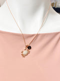 Rose Gold Crab Charm Necklace, Silver and Gold Option, N6677