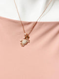 Rose Gold Crab Charm Necklace, Silver and Gold Option, N6677