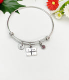 Personalized Book Lover Bracelet, N714