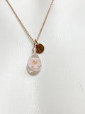 Press Flower Necklace, Blossom, N3162T
