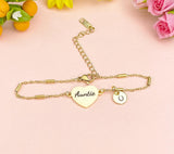 Gold or Silver Auntie Bracelet, Aunt Jewelry, Aunt Gift, D473