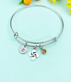 Silver Lauburu Cross Basque Charm Bracelet, N5708B