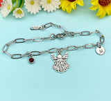 Guardian Angel Bracelet in Silver, Birthday's Gifts, Personalized Gifts, AN1705
