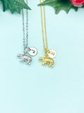 Gold Polar Bear Charm Necklace, N6679G