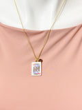 Gold Playing Card Necklace • King of Heart Pendant Jewelry, N6686K