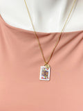 Gold Playing Card Necklace •Joker Pendant Jewelry, N6686JR