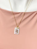 Gold Playing Card Necklace •Jack of Heart Pendant Jewelry, N6686J