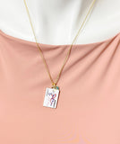 Gold Playing Card Necklace •Joker Pendant Jewelry, N6686JR