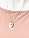 Gold Joker Necklace • Playing Card Pendant Jewelry, N6686JB