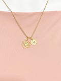 Hibiscus Flower Necklace • Gold or Silver Floral Pendant • Dainty Jewelry for Women, N6690