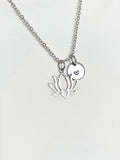 Lotus Flower Necklace • Gold or Silver Lotus Pendant • Dainty Spiritual Jewelry, N6691
