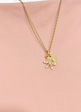 Snowflake Necklace • Gold Winter Pendant • Dainty Seasonal Jewelry, N6692G