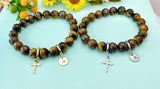 Tiger Eye Bracelet • Natural Stone Beaded Bracelet • Grounding Energy Jewelry, N6380M