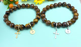 Tiger Eye Bracelet • Natural Stone Beaded Bracelet • Grounding Energy Jewelry, N6380M