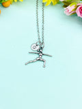 Yoga Charm Necklace • Silver Warrior II Pose Pendant • Mindful Jewelry, N582