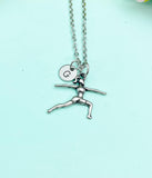 Yoga Charm Necklace • Silver Warrior II Pose Pendant • Mindful Jewelry, N582