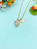 Gold Eagle Charm Necklace – Dainty Eagle Pendant Symbolizing Strength, Freedom & Courage, N348G