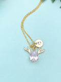 Reindeer Necklace – Dainty Deer Pendant Symbolizing Joy, Winter Magic & Gentle Strength, N4083