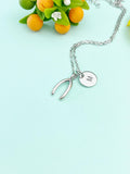 Silver Wishbone Charm Necklace – Dainty Good Luck Pendant for Hope, Wishes & New Beginnings, N6693