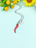 Gold Cornicello Charm Necklace – Dainty Italian Horn Pendant for Luck, Protection & Strength, N6372S