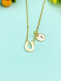 Gold Horseshoe Necklace – Dainty Good Luck Pendant, Protection, Fortune & Everyday Positivity, N6696