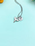 Silver Shark Tooth Charm Necklace • Ocean Pendant • Dainty Beach Jewelry Gift, N6718