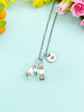 Silver Bellflower Charm Necklace • Dainty Campanula Pendant • Nature Lover Jewelry Gift, N6722