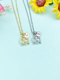 Gold or Silver Pretzel Charm Necklace • Dainty Snack Pendant • Cute Foodie Gift, N6726