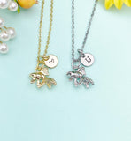 Gold or Silver Goldfish Charm Necklace • Dainty Fish Pendant • Ocean Lover Gift, N6727
