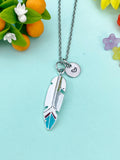 Silver Feather Charm Necklace • Dainty Feather Pendant • Minimalist Nature Jewelry, N6698