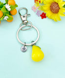 Silver Pearl Charm Keychain • Dainty White Accent • Minimalist Everyday Accessory, N6703