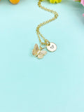 Gold Butterfly Charm Necklace • Dainty Wing Pendant • Minimalist Nature Jewelry, N6706