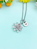 Silver Lotus Flower Charm Necklace • Dainty Bloom Pendant • Minimalist Spiritual Jewelry, N6710S