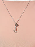 Silver Bass Clarinet Charm Necklace, Music Charm, Matching Band Gifts, Personalized Gift, N1379