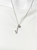 Silver Bass Clarinet Charm Necklace, Music Charm, Matching Band Gifts, Personalized Gift, N1379