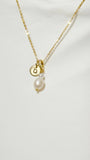 Gold or Silver Freshwater Pearl Pendant Necklace for Women, N6731