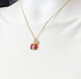 Red Ladybug Necklace, N6732