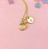 Gold Coconut Juice Charm Necklace for Women, N3812