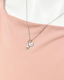 Silver Bird Charm Necklace, N4415