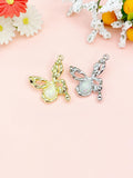 Gold Butterfly Charm Necklace for Women, N6751