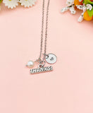 Thank You Necklace, Thanks and Pearl Charm, N6753
