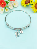 Ladder Charm Bracelet Bangle – Symbolic Jewelry for Builders & Firefighters, N6483B