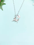 Running Horse Necklace – Silver Charm Pendant Gift for Rider, Teen, or Animal Lover, N2638
