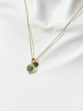 Green Natural Aventurine Gemstone Necklace, N4608A